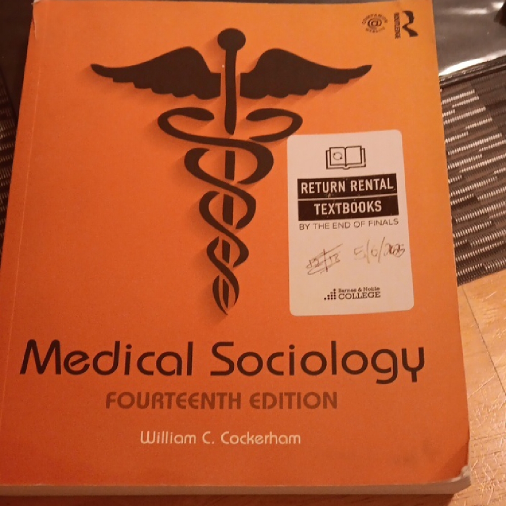 Medical Sociology Fourteenth Edition William C Cockerham